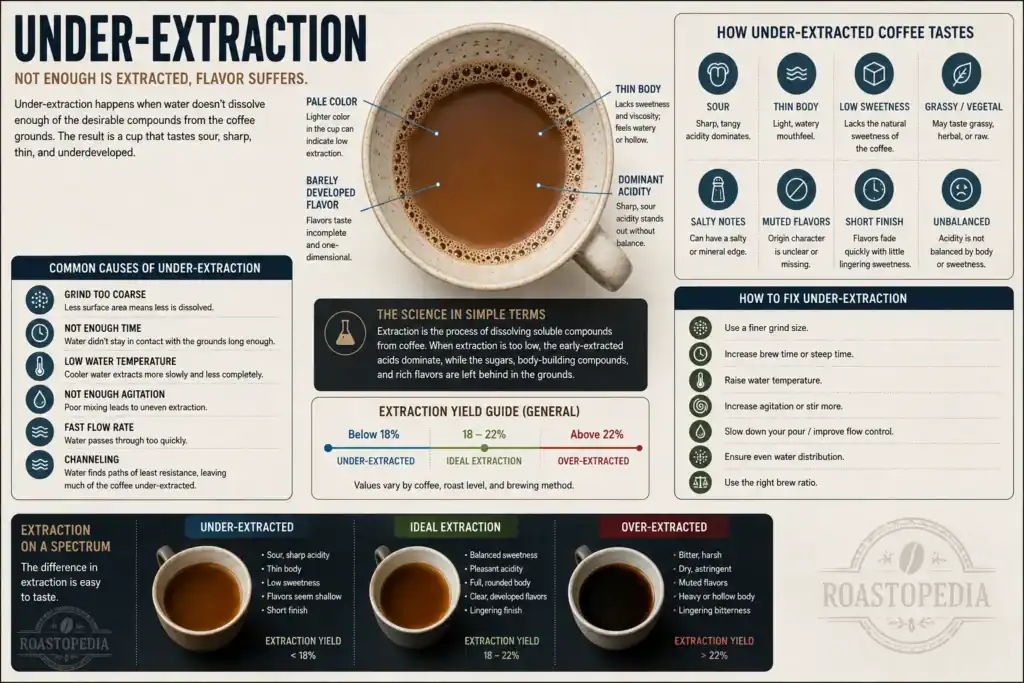 under-extraction