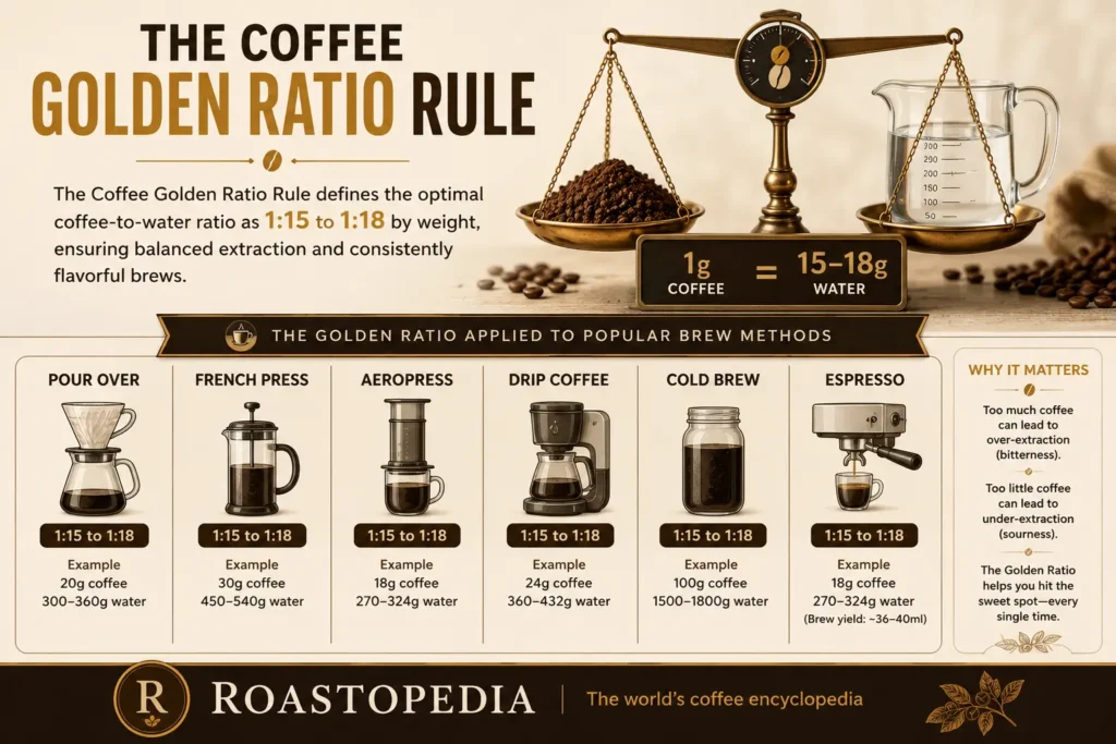 coffee golden ratio rule