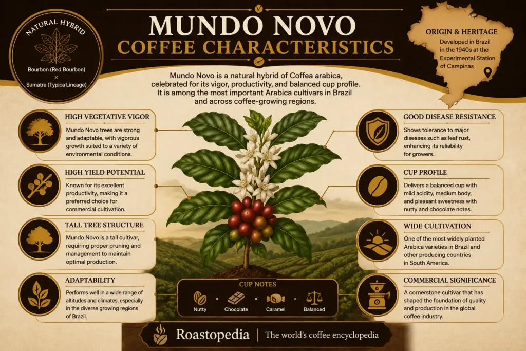 Mundo Novo Coffee 1 Mundo Novo Coffee physical characteristics