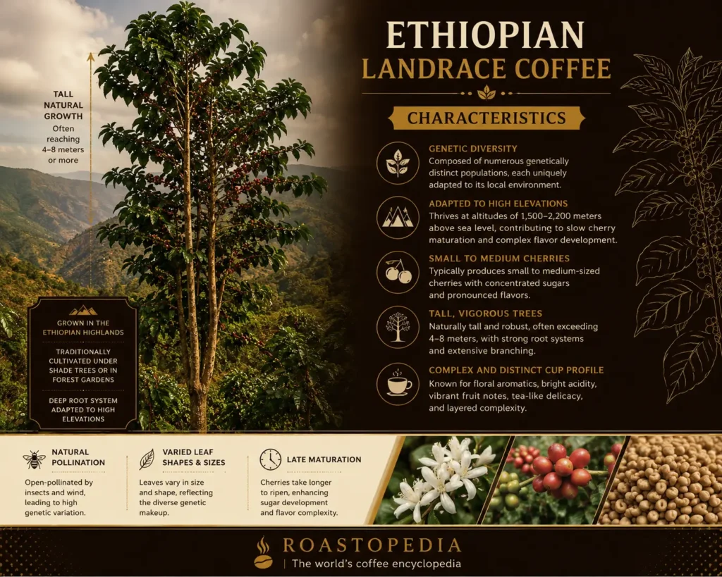 Ethiopian Landrace Coffee 1 Ethiopian Landrace Coffee is generally tall