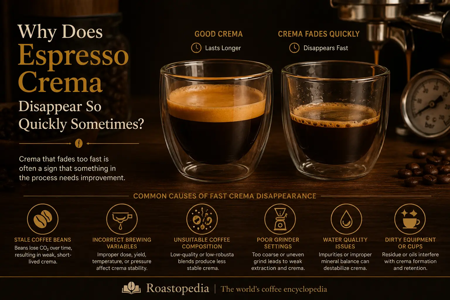 Why Does Espresso Crema Disappear So Quickly Sometimes