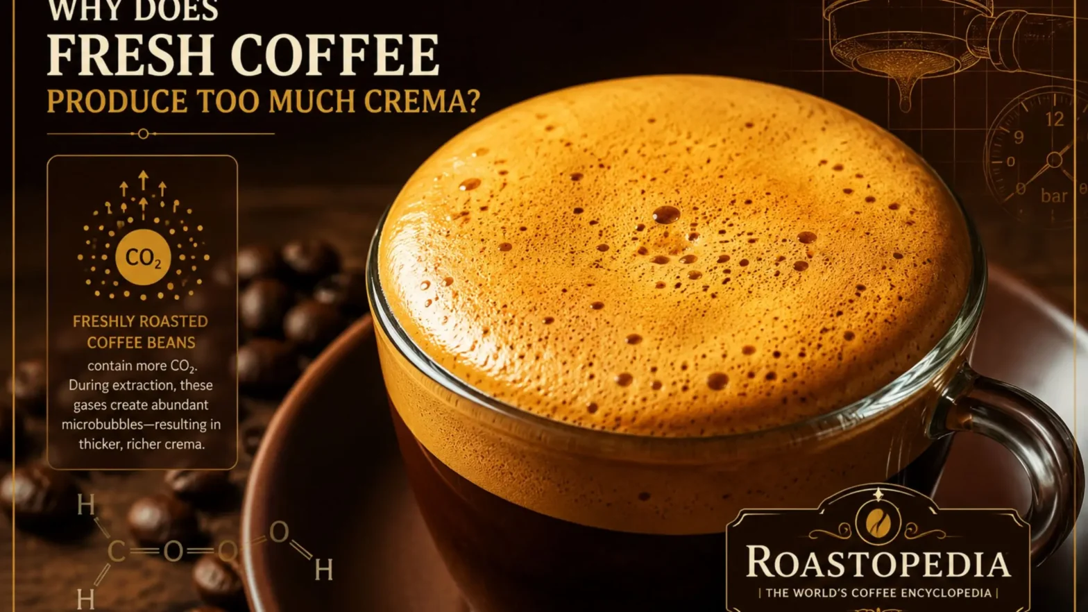 Why Does Fresh Coffee Produce Too Much Crema